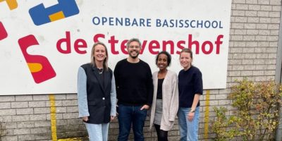 OBS De Stevenshof kreeg bijzonder bezoek van Emma Bree en Houssam Boutaïbi